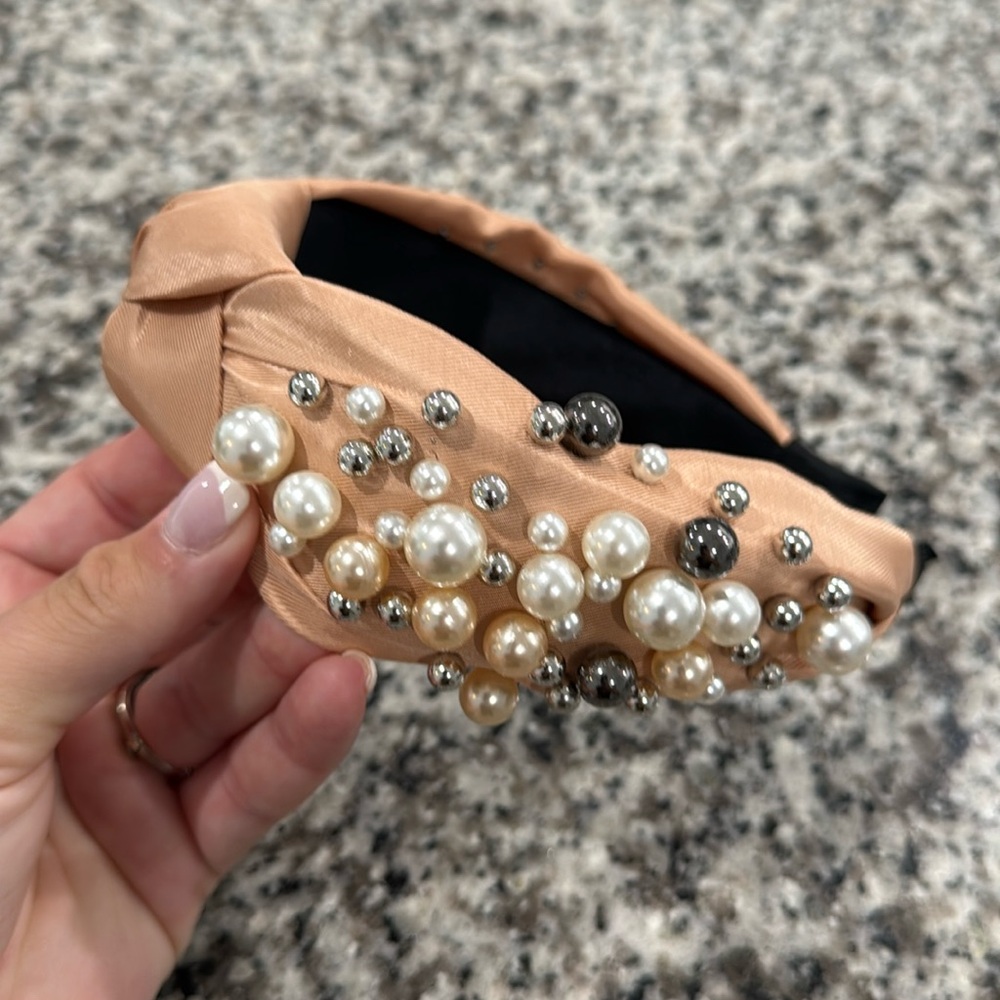 Beige headband brand new